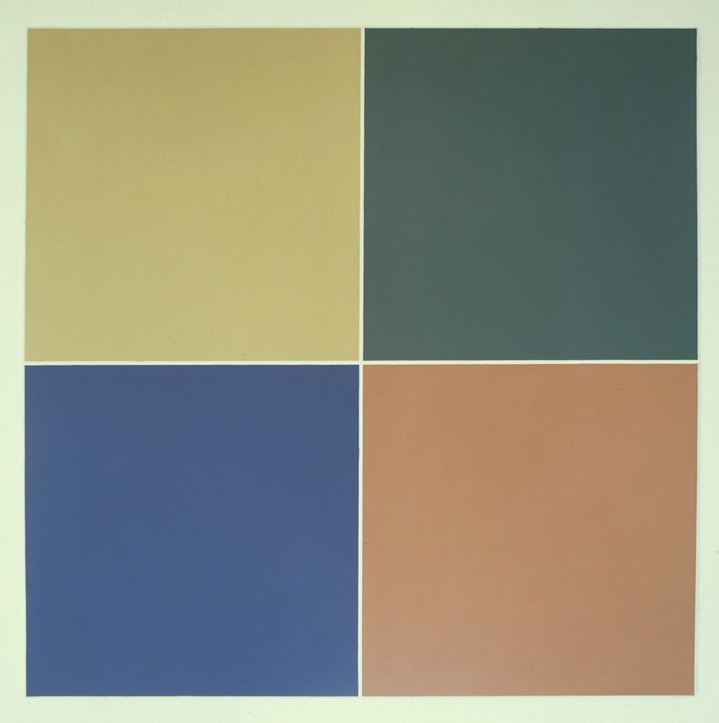 Colour Presentations Ptg 1, 1982-84, Oil on Linen, 100cmx100cm by Richard Bell