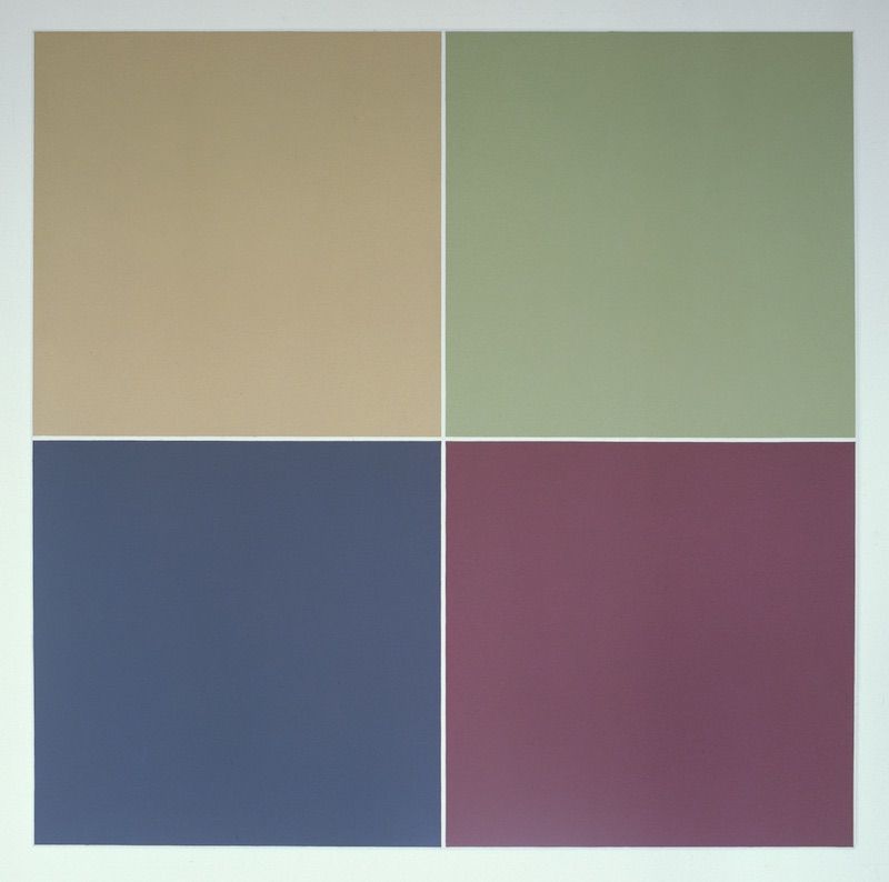 Colour Presentations Ptg 3, 1982-84, Oil on Linen, 100cmx100cm. 