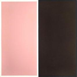 8 colour parts and surrounds 1, 1986, oil on linen, 80cmx80cm by Richard Bell