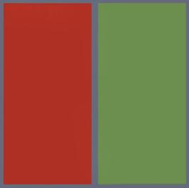 8 colour parts and surrounds 4, 1986, oil on linen, 80cmx80cm by Richard Bell