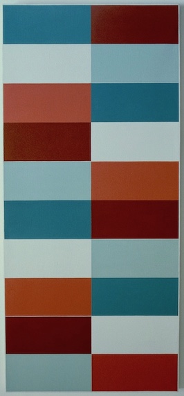 Climbing Form 1 (Quin Cunx Series) 1981, Oil on Linen, 46cmx103cm by Richard Bell