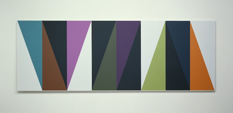 Mobius transformation,1982, oil on linen,84cmx238cm by Richard Bell