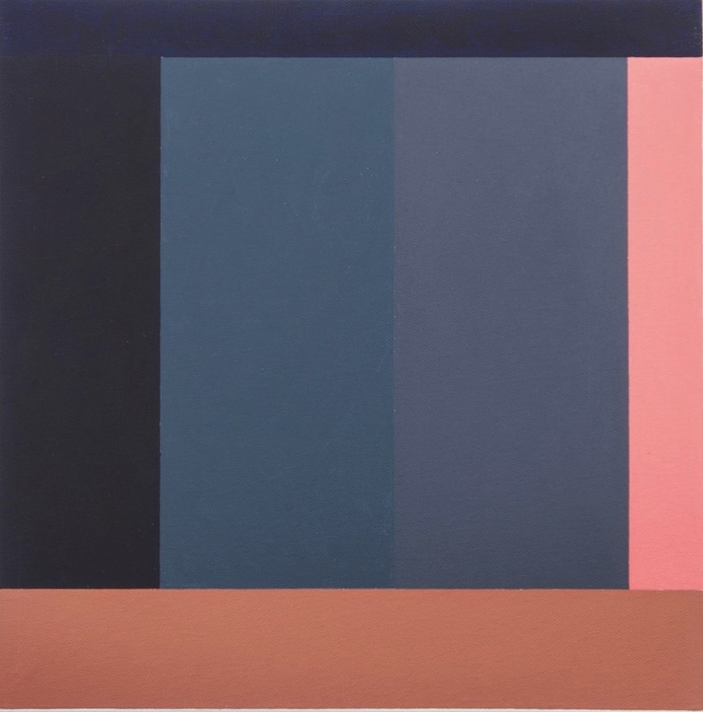 30x30 Painting, 1992, oil on linen, 30cmx30cm by Richard Bell, British Artist