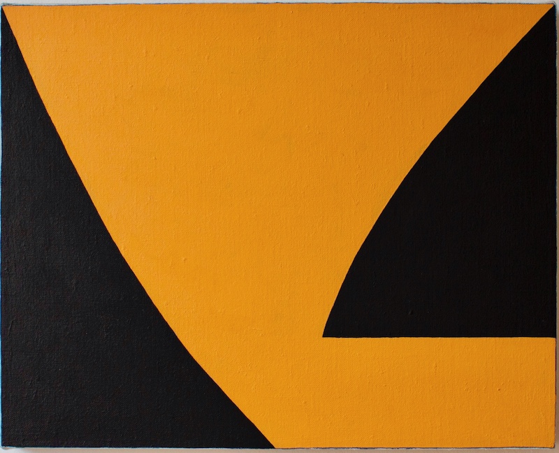 Painting, Colour Figure V (iii), oil and wax on linen, 51cm x 40.7cm by Richard Bell