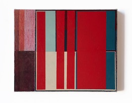 Painting H (ii) June -Oct  2024, oil and crayon on linen, 51cm x 40cm, by Richard Bell