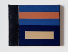 Painting V (i) June -Oct  2024, oil and crayon on linen, 51cm x 40cm, by Richard Bell