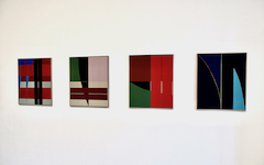 Installion view of Richard Bell paintings at  Newlyn Art Gallery 2024