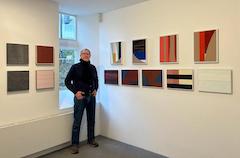 Installion view of Richard Bell paintings at  Newlyn Art Gallery 2024