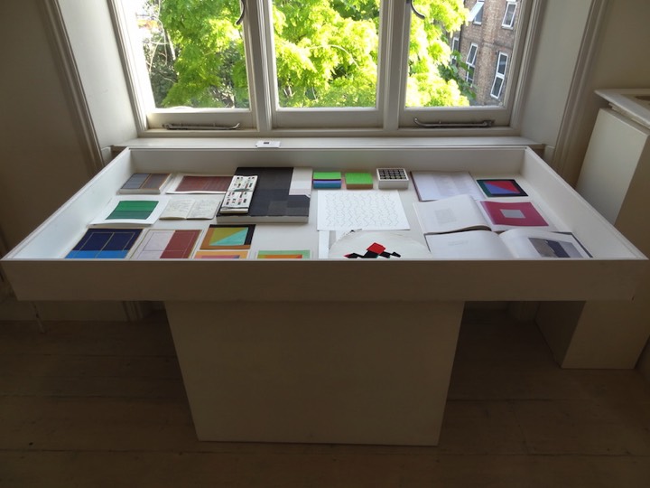 Drawings and notebooks at Arthouse 1 exhibition, June 2018