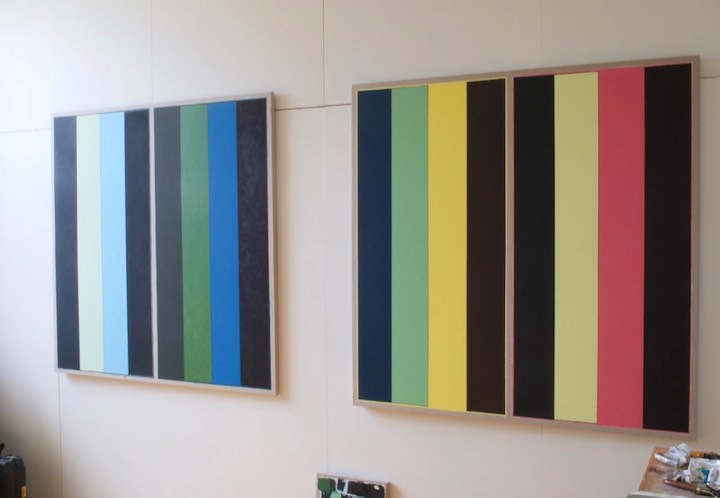 Richard Bell studio installtion, October 2020