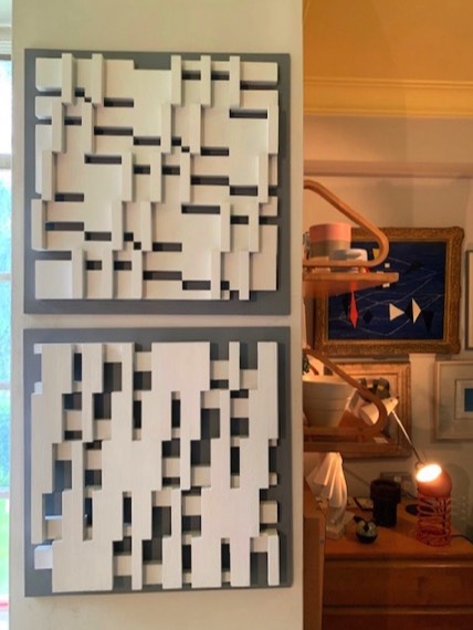 wood reliefs painting by Richard Bell