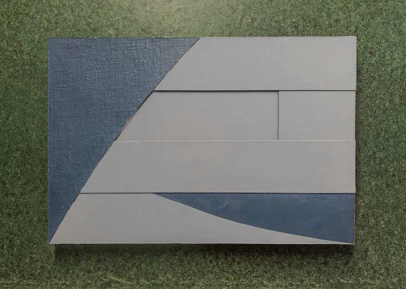 Relief Model v (iv) by Richard Bell  at Thinking Thresholds exhibition,  London Fields 2022