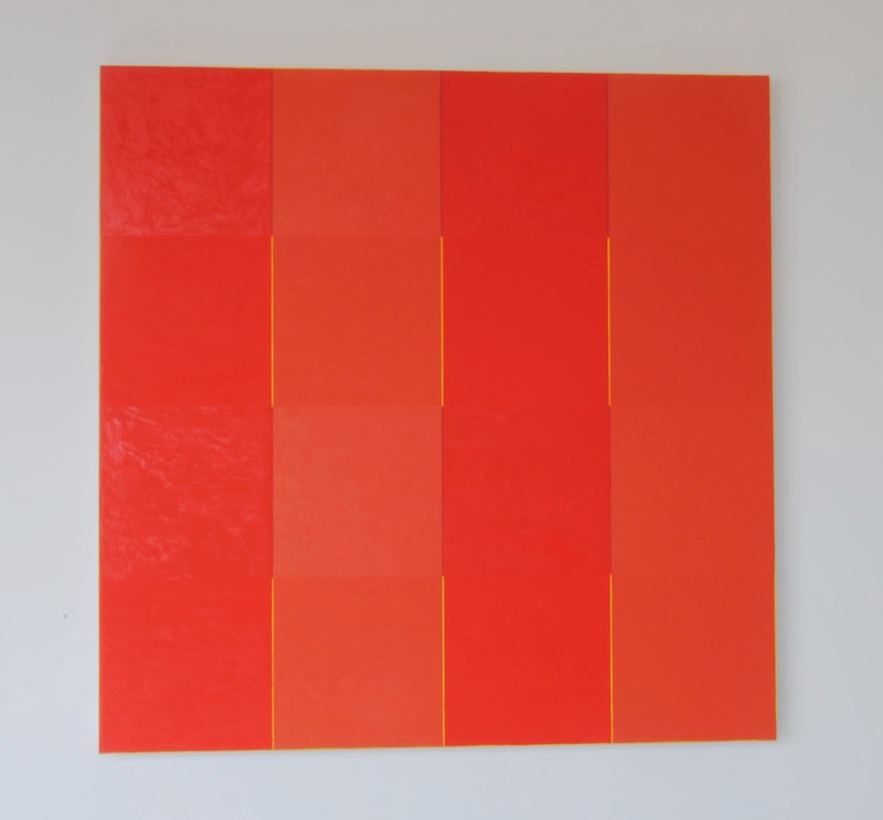 Red overlays, second image 2001 by Richard Bell