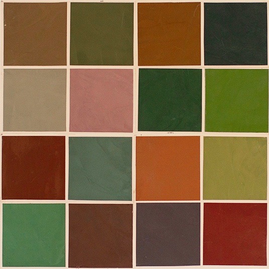 Colour Presentation drawing of a painting in 1985 by Richard Bell
