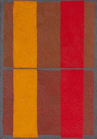 Drawing of a painting in 2018 by Richard Bell