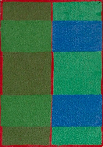 Drawing of a painting in 2018 by Richard Bell