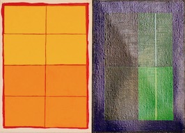 small version of a drawing of a painting in 2018 by Richard Bell