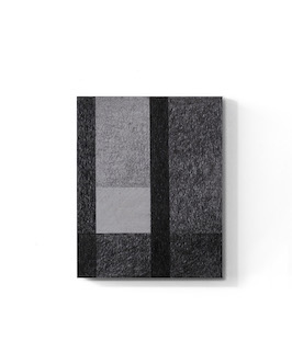 Graphite H (i), 2022, pencil on paper on board by RIchard Bell