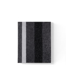 Graphite H (iii), 2022, pencil on paper on board by RIchard Bell